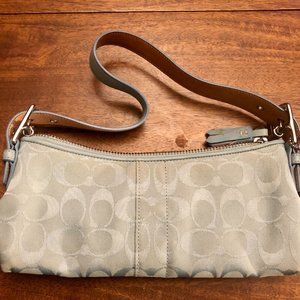 *RARE* Y2K Coach Aqua Signature Demi Bag